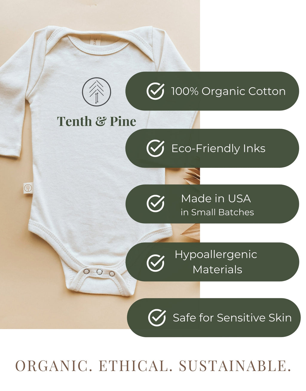 Mama's Little Love Organic Bodysuit Long Sleeve