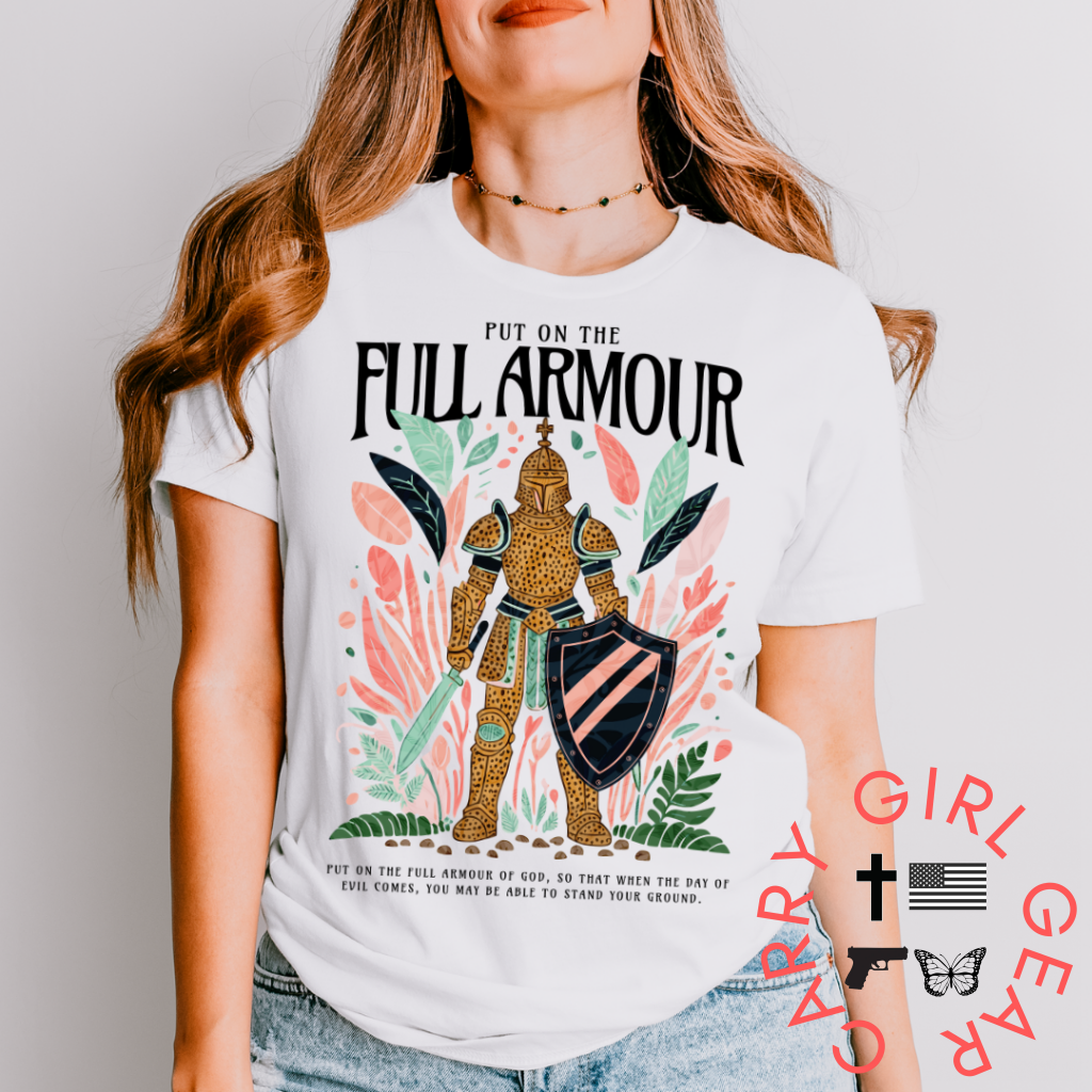 She Stands in Full Armor TEE